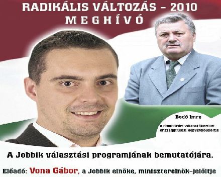 Vona Gbor program bemutatt tartott Dombvron