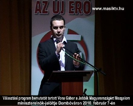 Vona Gbor program bemutatt tartott Dombvron