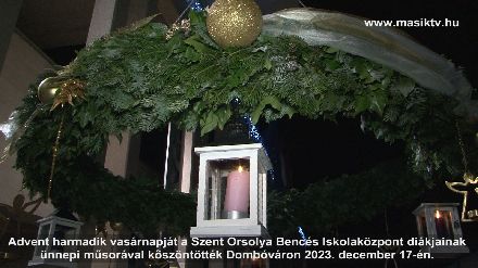 Advent harmadik vasrnapja Dombvron 2023. december 17.